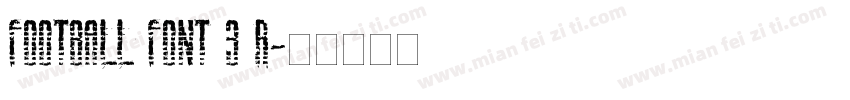 Football Font 3 R字体转换